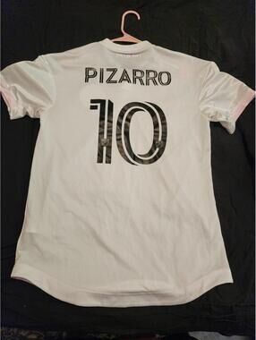 Inter Miami 2020/2021 Pizarro MLS Inaugural Authentic Home Soccer Jersey Size M
